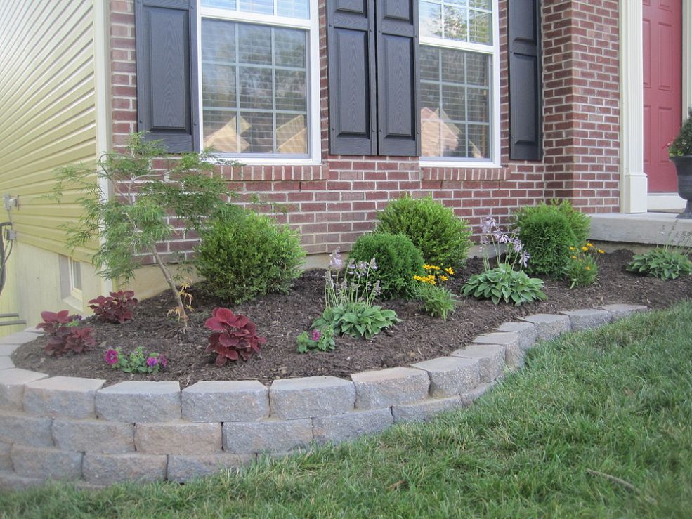 Retaining wall flower bed hotsell